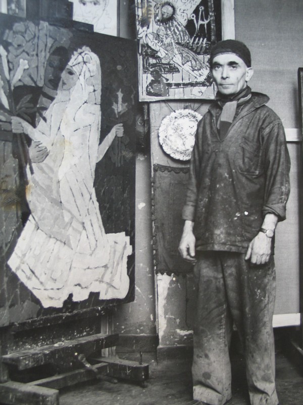 Jacques Chapiro dans son atelier